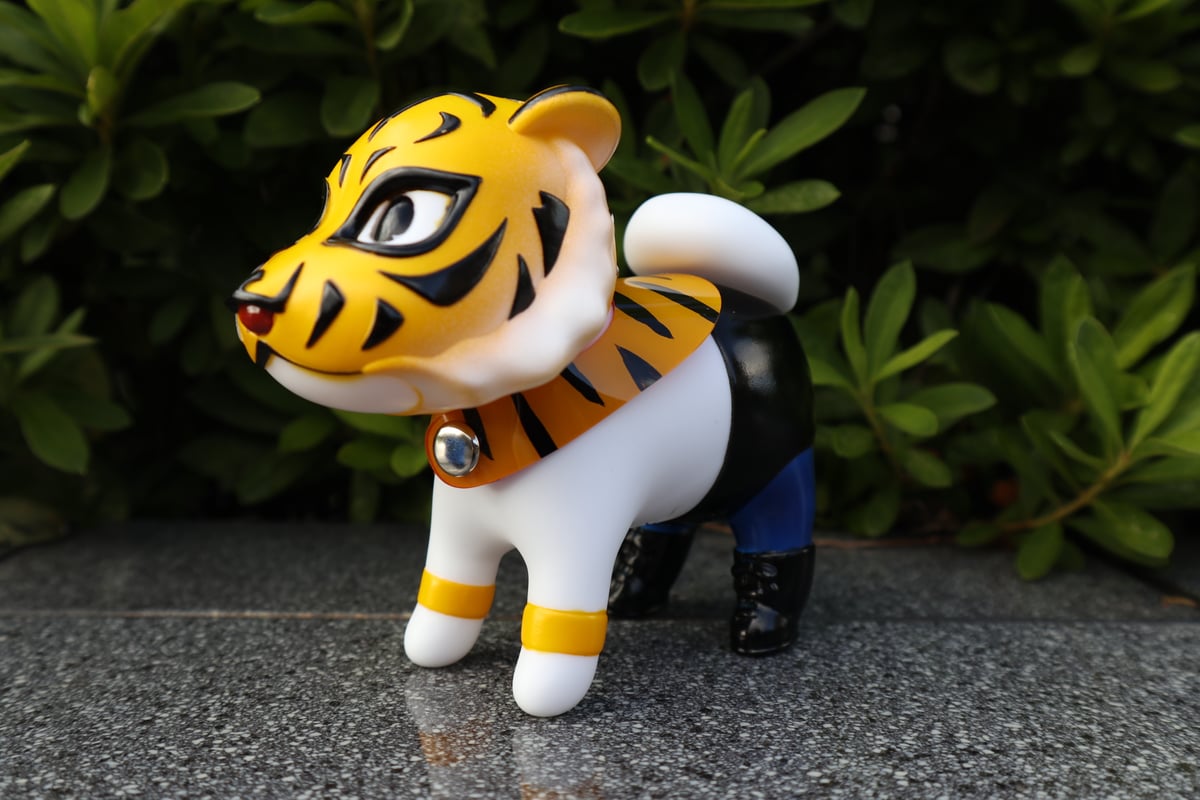 銀印本舗　ソフビいぬ　ギンちゃん　4種類　セット　新品未開封　あすかるご & 武 ソフビいぬギンちゃん-虎マスクド ver.0 | 銀印本舗