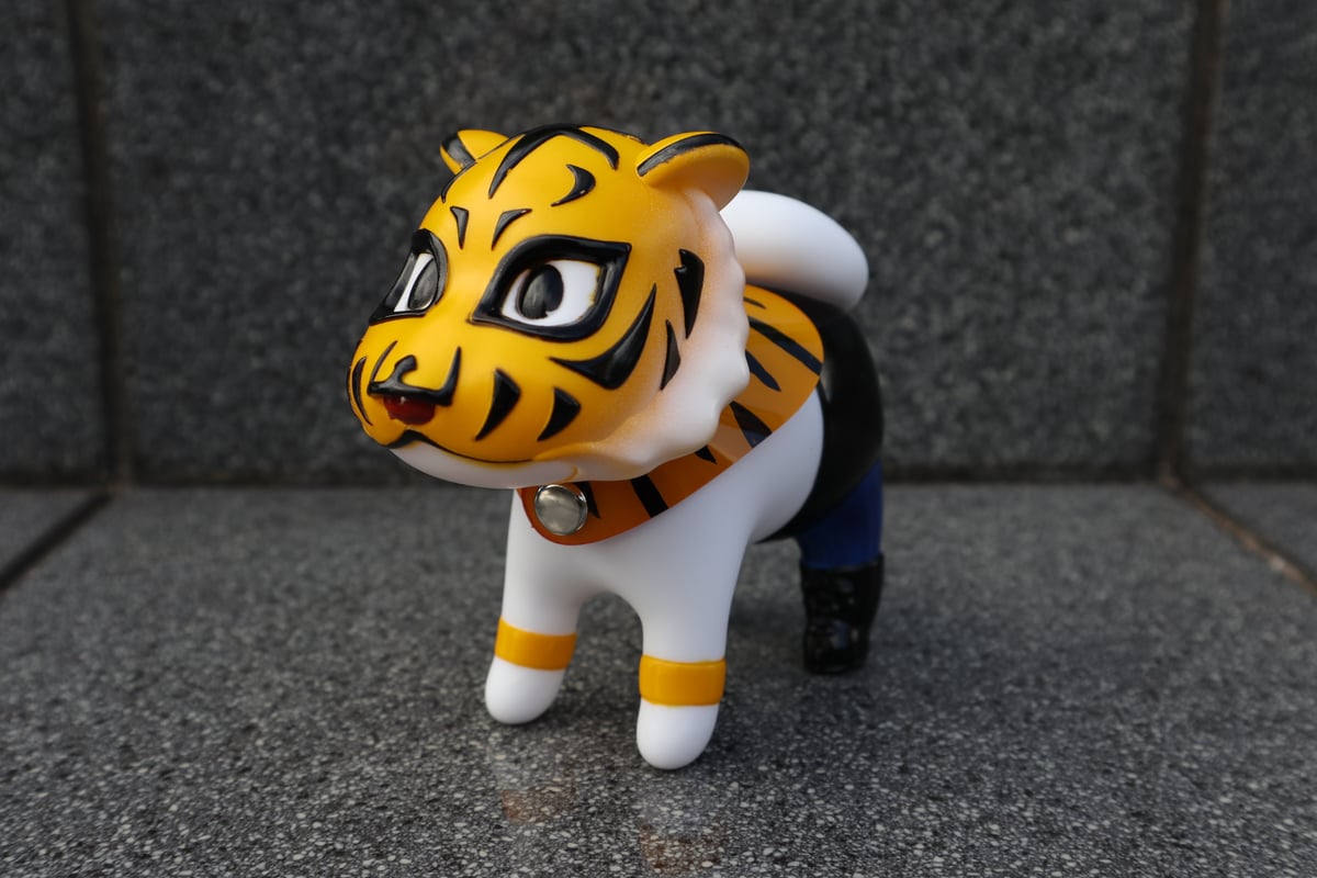 ソフビいぬギンちゃん-虎マスクド ver.0 | 銀印本舗