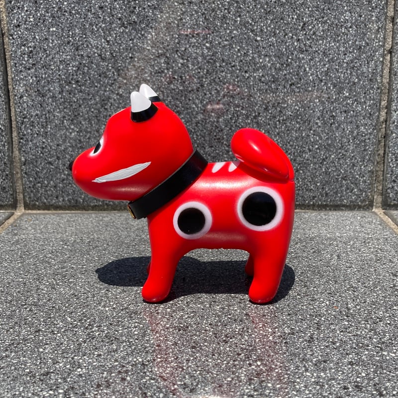 ソフビいぬギンちゃん-赤べこ | 銀印本舗