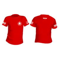 2024夏の新作。しっかり着こなせる肉厚Tシャツ！【レッド】