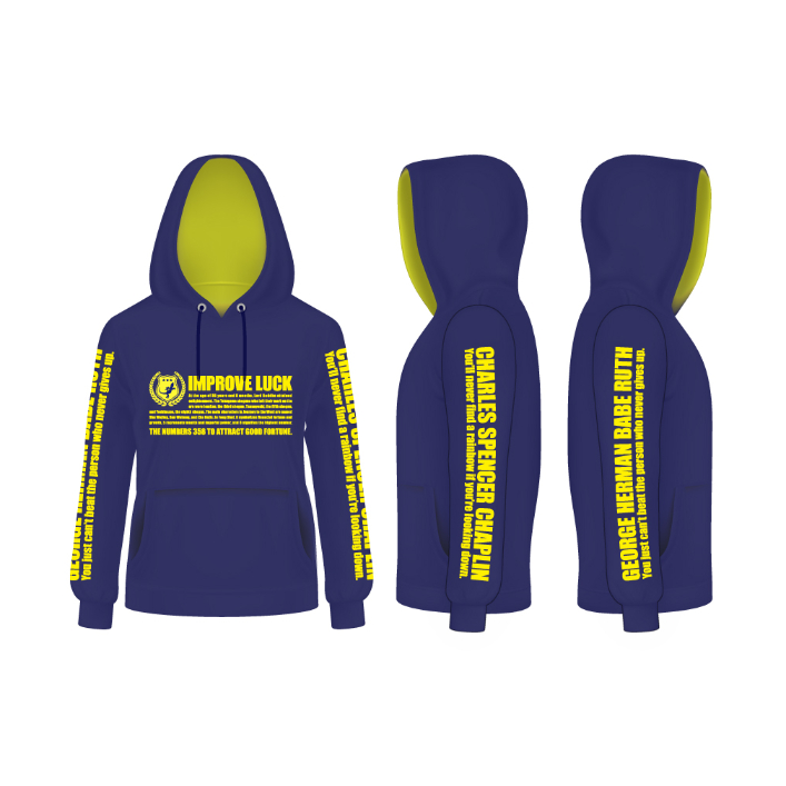 2024年新作【プルオーバーパーカー】ネイビー&イエロー | MJ