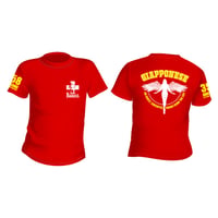 2023夏の新作。しっかり着こなせる肉厚Tシャツ！【レッド】
