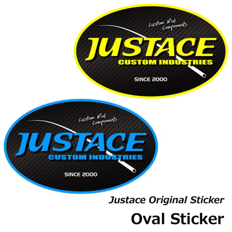 Justaceオーバルステッカー