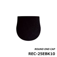 ラウンドエンドキャップ Φ23[REC-25EBK10]