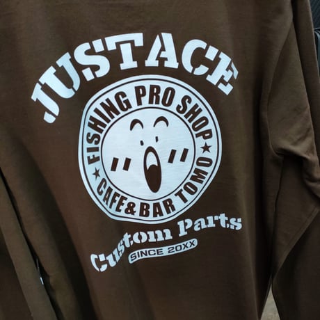 Justace ロングスリーブTシャツ（TOMOコラボ）
