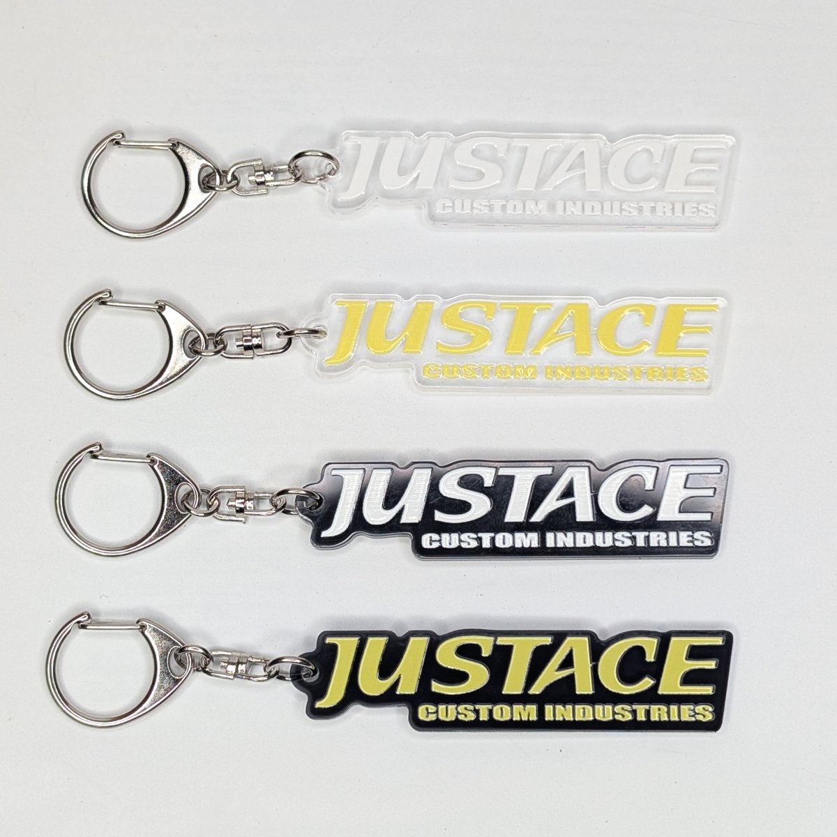 Justaceロゴ アクリルキーホルダー | FC NET.