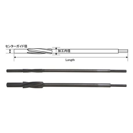 グリップ専用リーマ[センターガイド10㎜]（RM10-12）