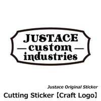 Justaceカッティングステッカー 小　[Craft Logo]