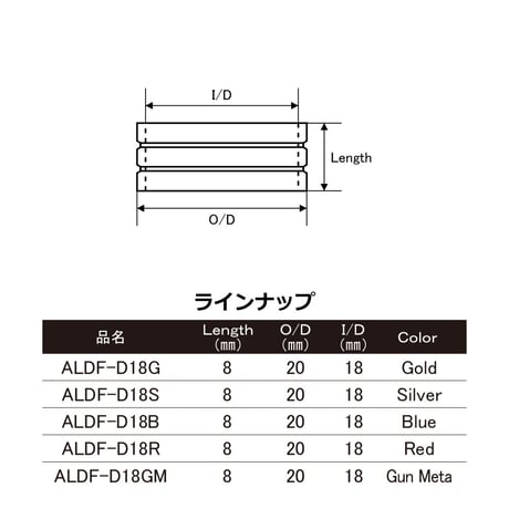 リールシートリング [ALDF-D18]