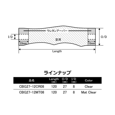 カーボングリップ [CBG27-12]