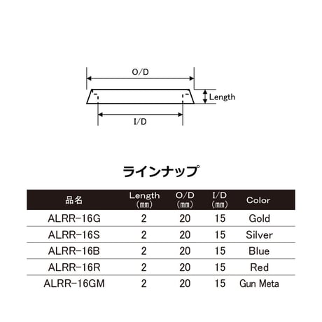 リールシートリング [ALRR-16]