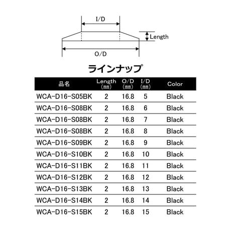 シートワインディングチェック [WCA-D16-Slim-BK]