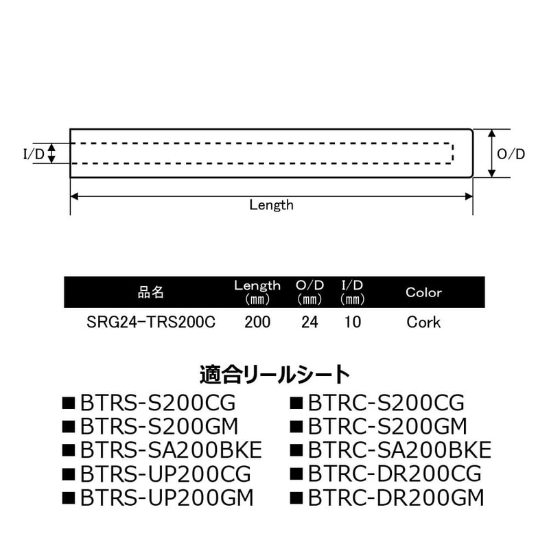 トラウトリールシート用グリップ[SRG24-TRS200C] | FC NET.