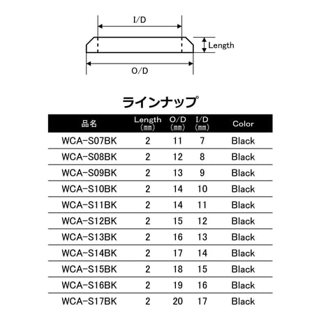 ワインディングチェック [WCA-Slim07~17BK]