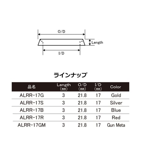 リールシートリング [ALRR-17]