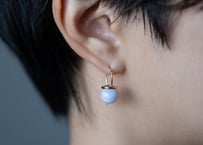 akari K18ブルーレースメノウピアス　ペア