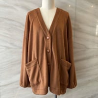 MAXOU ウール混スムースシャギーカーディガンご予約金
