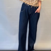 priority ストレートワイドデニム