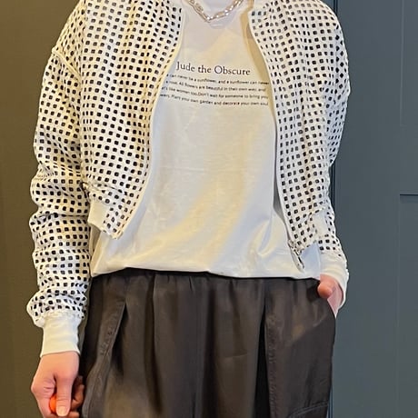 パンチングショート丈ブルゾン