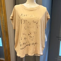 priority ガーゼ綿英文字Tシャツ