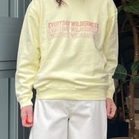 khaki ロゴ裏毛トレーナー