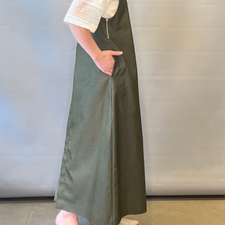 MARECHAL TERRE サイドプリーツジャンパースカート