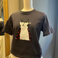 DOSDIOSAS ねこプリントTシャツ