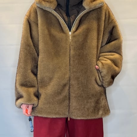 CAPE HORN FLACO ファー&フードブルゾン