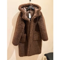 Montereggi フェイクムートンロングフードコートご予約金