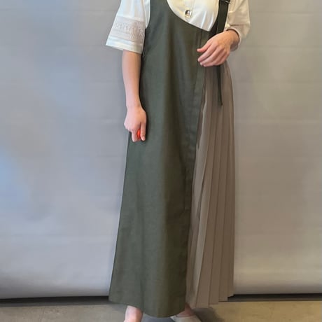 MARECHAL TERRE サイドプリーツジャンパースカート