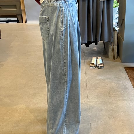 ayane コットンワイドデニムパンツ
