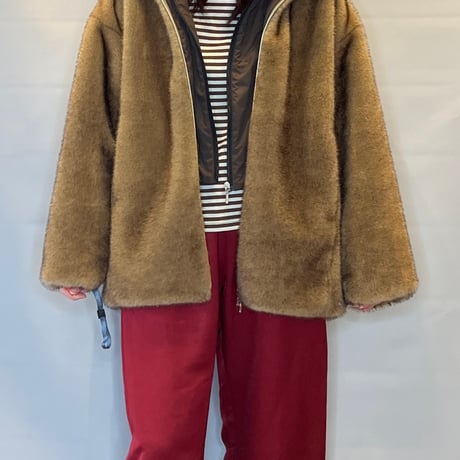 CAPE HORN FLACO ファー&フードブルゾン