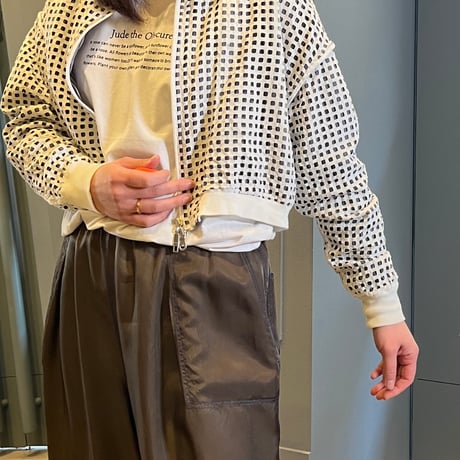 パンチングショート丈ブルゾン