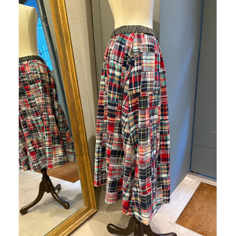 パッチワークAラインスカート