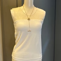 CLOCHE シアー切替えカップ付きタンクトップ