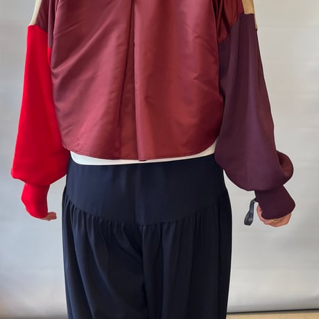MARECHAL TERRE 配色カーディガン