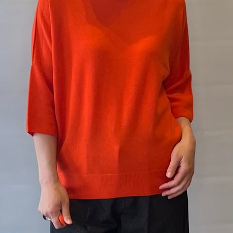 Maglia Plus ホールガーメント七分袖ニット