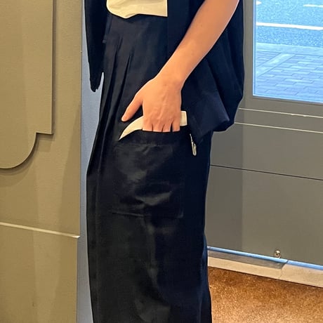 インサイドアウトチェック柄ワイドパンツ