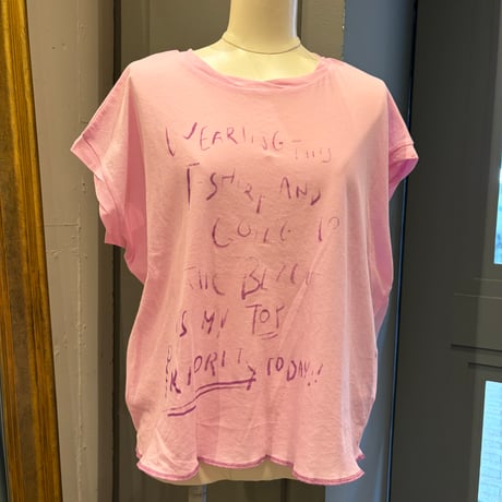 priority ガーゼ綿英文字Tシャツ