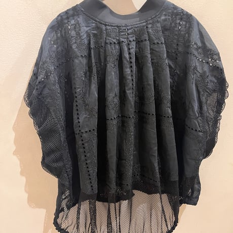 MARECHAL TERRE レース×メッシュブルゾン