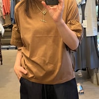 tricot tricot 異素材切り替えスリーブトップス