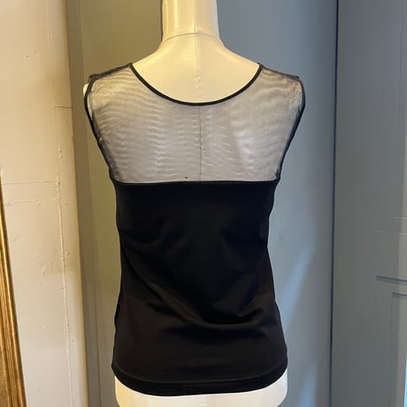 CLOCHE シアー切替えカップ付きタンクトップ
