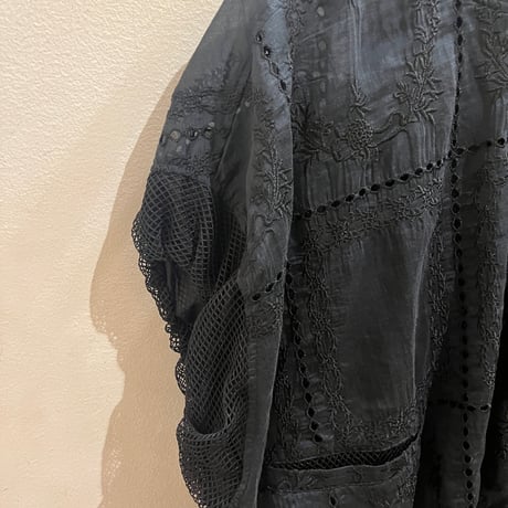 MARECHAL TERRE レース×メッシュブルゾン