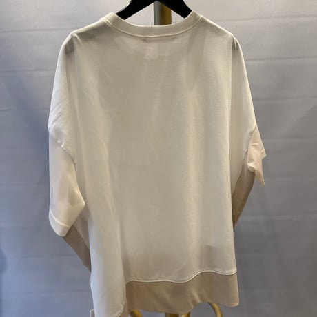 QTUME お袖切替えTシャツ