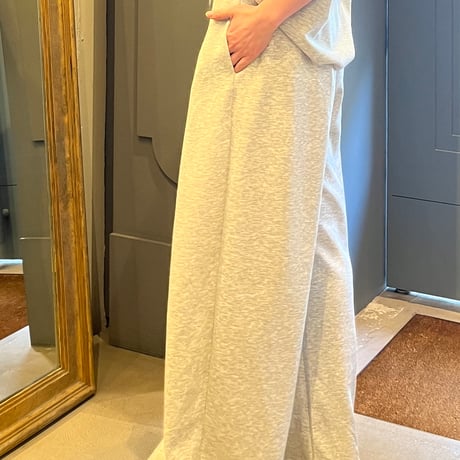 インポート スウェットワイドタックパンツ