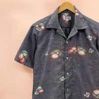【LLサイズ】KIMONOカジュアルシャツ半袖　煤花立