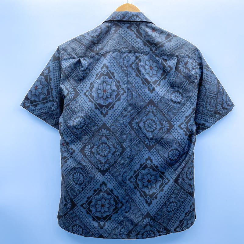 Koshima Oshima 大島紬 シルク100% メンズ半袖シャツ fit=scale-down,w=1200