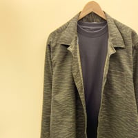 【LLサイズ】KIMONOオーバーシャツ　藍霞黄
