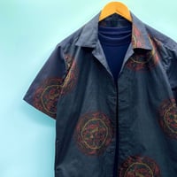 【Lサイズ】KIMONOカジュアルシャツ　円輪