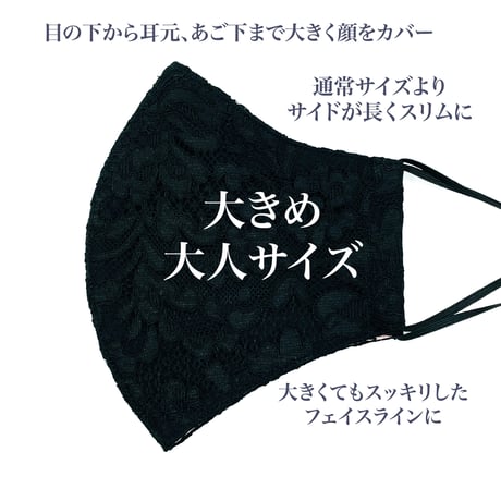 【大きめ大人サイズ】ダブルクレンゼ　抗菌抗ウィルス機能洗える布立体マスク 　オフホワイトバーバリー